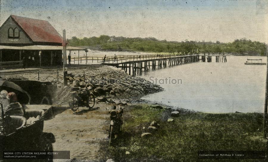 Postcard: Boston & Maine Station, Camp Ellis, Maine